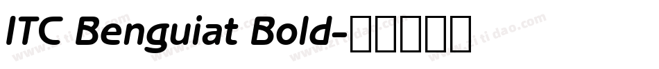 ITC Benguiat Bold字体转换